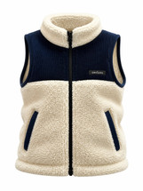 Frank Cream/Navy Block corduroy contrast  Colour Gilet