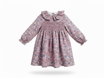 Odile Pink Floral Dress