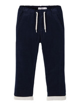 Babu Navy Corduroy Trousers