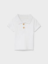 Falvan White Short Sleeve Polo Shirt