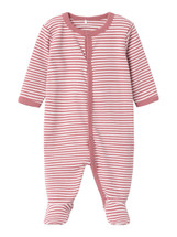 Rose Stripe Night Suit with Feet
