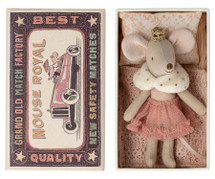 Little Sister Princess Mouse in  Matchbox from Maileg