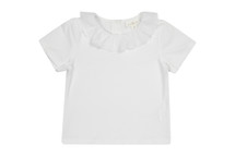 Isabella White Short Sleeve Top