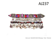 afghan kuchi handmade ornaments, tribal artwork vintage necklaces chokers 