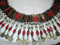 tribal fashion long belts with coral stones