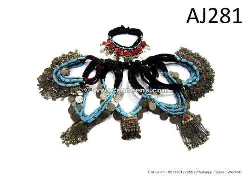 afghan kuchi coins necklaces wholesale saneens ornaments