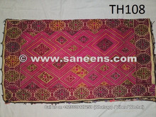 hand sewn tribal silk work pillow cushion from swat
