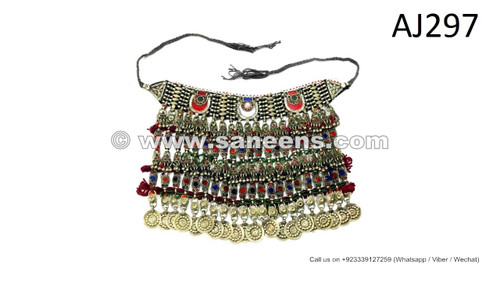 afghan kuchi handmade tribal chokers necklaces
