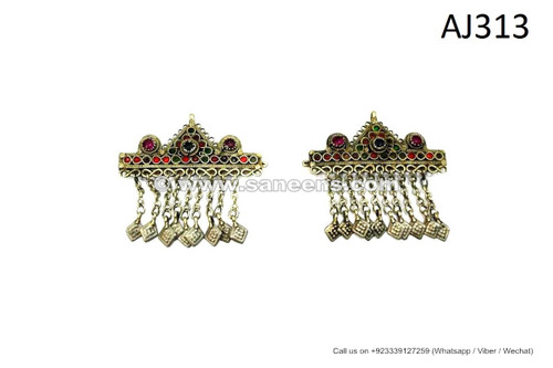 afghan kuchi jewellery barrettes hair clips