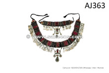 afghan kuchi tribal belts necklaces