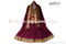 Burgundy color afghan dress