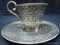handmade pure silver cup and saucer