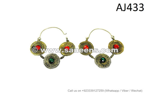 afghan kuchi pashtun earrings