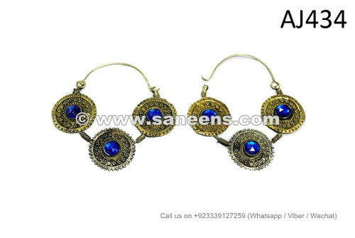 afghan kuchi tribal handmade earrings