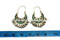 kuchi earrings with green stones