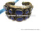 afghan gypsy handcrafted cuffs with blue lapis stones