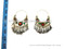afghan fashion earrings with beautiful colored stones