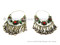 bohemian artwork earrings, odissi tribal earplugs