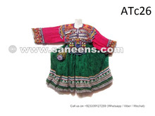 balochi tribal ethnic frock with coins