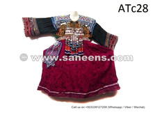 balochi tribal desert area clothing with coins work