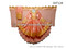 afghan fashion dress in peach color high low design