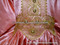 afghan persian ladies clothes in peach color with metch gems