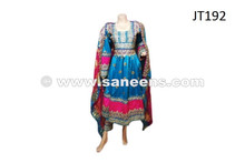 afghan fashion dress in light blue color