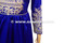 handmade afghan embroidered frocks in blue color