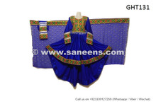 afghan dress in blue color