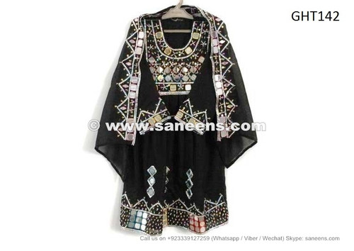afghan fashion new dress in black color