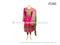 afghan dress in pink color