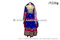 afghan dress gown in blue color