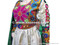 afghan women wedding party dress with mirror medallions