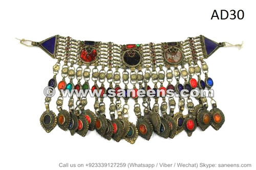 afghan kuchi vintage jewelry necklace
