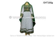afghan muslim pashtun bridal white dress gown