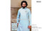 afghani suit for men in light blue color