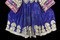 afghani dress in blue velvet clothes with embroidery work