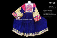 afghan clothing in blue color