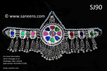 afghan jewelry, persian singer forehead jewelry