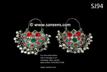 afghan jewelry, pashtun singer earrings
