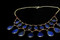 kuchi tribal necklace with lapis lazuli material