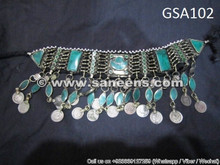 afghan muslim tribal ethnic necklace