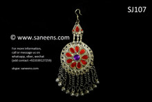 afghan jewelry, kuchi women tika pendant