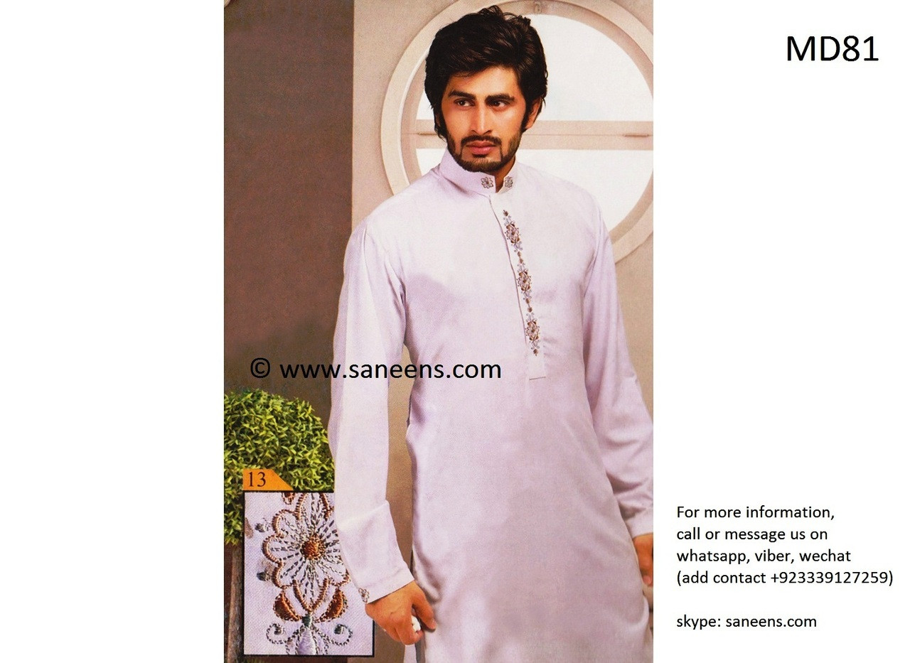 Hand-Embroidered Mens Groom Sherwani in Jamawar Fabric | Groom dress men,  Sherwani for men wedding, Wedding dresses men indian