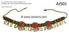 afghan jewelry, handmade tribal fashion belt