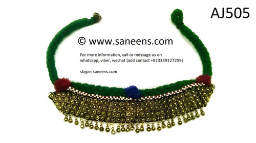 afghan ethnic jewelry, kuchi banjara necklace