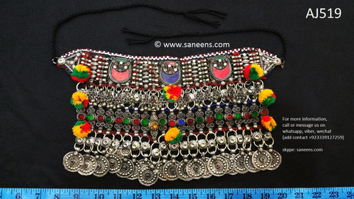 afghan jewelry, kuchi vintage choker