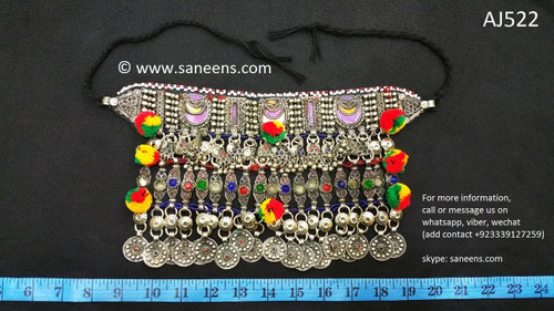 afghan jewelry, kuchi necklace