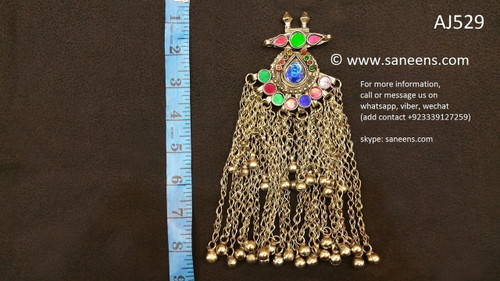 afghan jewelry, ethnic kuchi jhomar