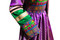 afghan fashion long dress in purple color